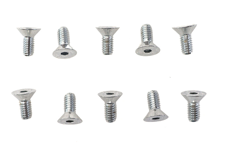 HARLEY Inbusschrauben Flachkopf Chrom 5/16 Zoll x 3/4 Zoll Passend 0- Alle, Modelle
