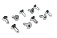 HARLEY Inbusschrauben Flachkopf Chrom 5/16 Zoll x 3/4 Zoll Passend 0- Alle, Modelle