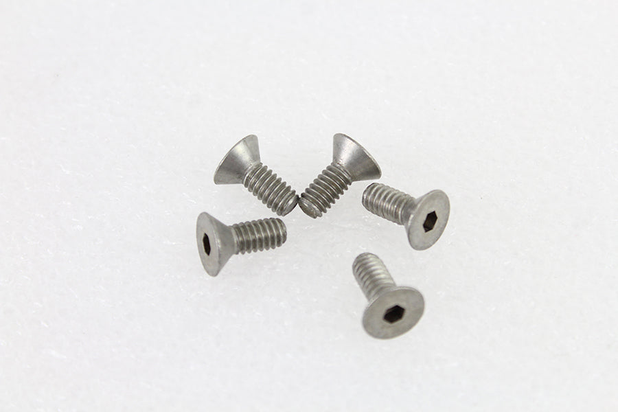 HARLEY 1/4 inch-20 x 5/8 inch Flathead Screw Stainless Steel fits 0-  All, models