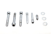 HARLEY Allen Montagesatz für hinteren Bremssattel Chrom Passend für 2000-2005 FXST, 2000-2005 FXD, 2000-2005 XL,