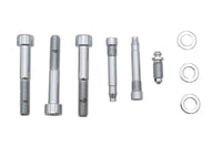 HARLEY Allen Montagesatz für hinteren Bremssattel Chrom Passend für 2000-2005 FXST, 2000-2005 FXD, 2000-2005 XL,