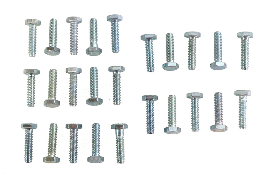 HARLEY Sechskantschrauben Zink 1/4 Zoll-20 x 1 Zoll Passend für 0- Alle, Modelle
