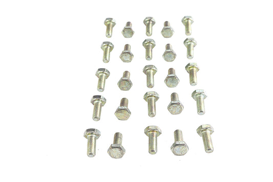 HARLEY Hex Cap Bolts Zinc 1/4 inch x 5/8 inch Fits 0-  All, Models