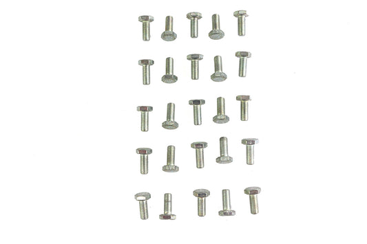 HARLEY Hex Cap Bolts Zinc 1/4 inch x 5/8 inch Fits 0-  All, Models