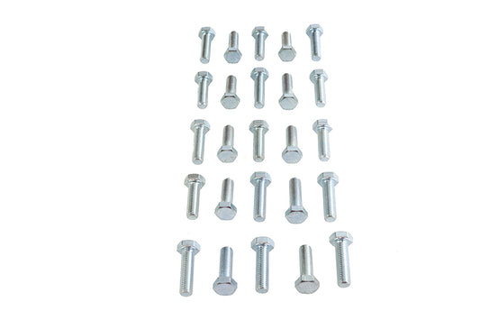 HARLEY Hex Cap Bolts Zinc 5/16 inch X 1 inch Fits 0-  All, Models