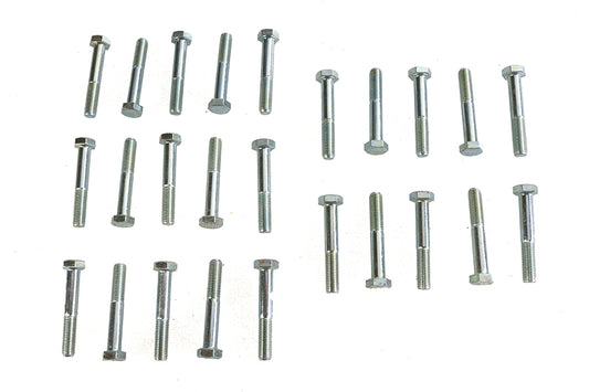 HARLEY Hex Cap Bolts Zinc 5/16 inch X 2 inch Fits 0-  All, Models