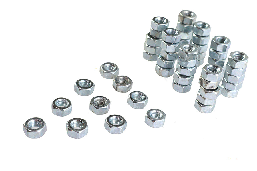 HARLEY Zink Sechskantmuttern 1/4 Zoll-28 Standard Passend für 0- Alle, Modelle