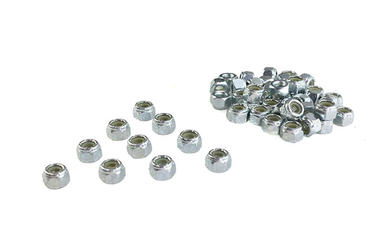 HARLEY Zink Sechskantmuttern 1/4 Zoll-20 Nyloc Passend für 0- Alle, Modelle