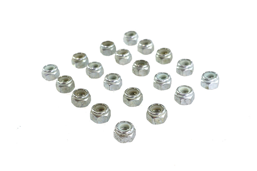 HARLEY Zink Sechskantmuttern 1/4 Zoll-28 Nyloc Passend für 0- Alle, Modelle