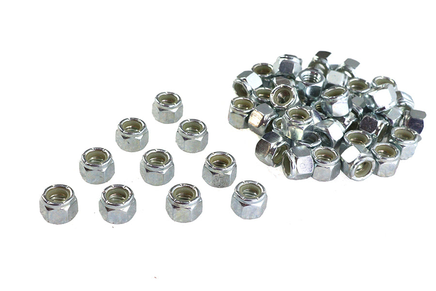 HARLEY Zink-Sechskantmuttern 3/8 Zoll-16 Nyloc Passend für 0-Alle, Modelle