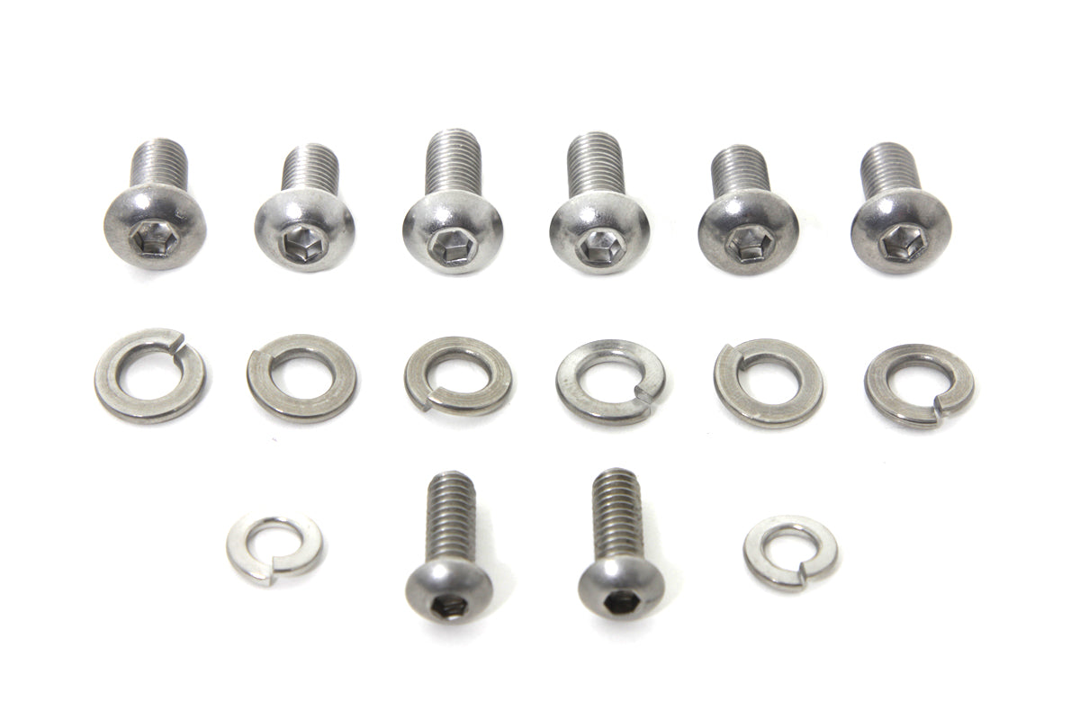 HARLEY Headlamp Cowl Screw Kit Stainless Steel fits 1960-1984 FL,