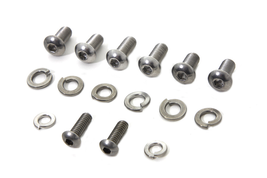 HARLEY Headlamp Cowl Screw Kit Stainless Steel fits 1960-1984 FL,