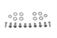 HARLEY Scheinwerferverkleidungsschrauben-Kit Gebürstetes Chrom Passend für 1960–1984 FL,