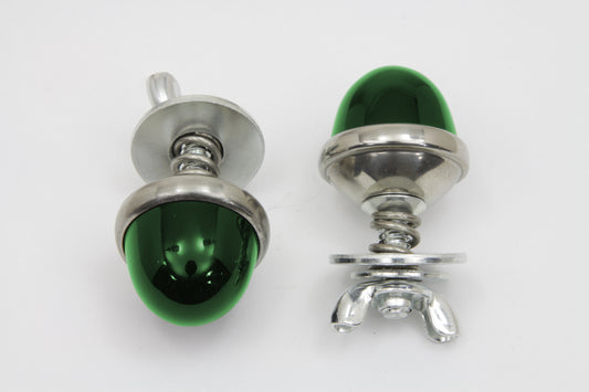 HARLEY License Plate Reflector Set Green Fits 0-  Custom, application