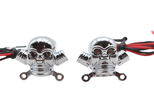 HARLEY License Plate Frame Skull Krommets Fits 0-  Custom, application for license plate mounting wi
