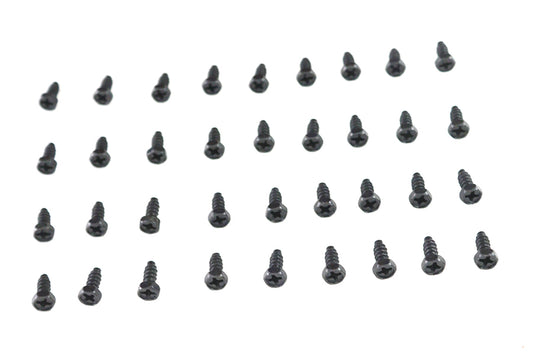 HARLEY Rocker Box Cover Screw Set Black fits 1936-1940 EL,   1941-1947 FL,
