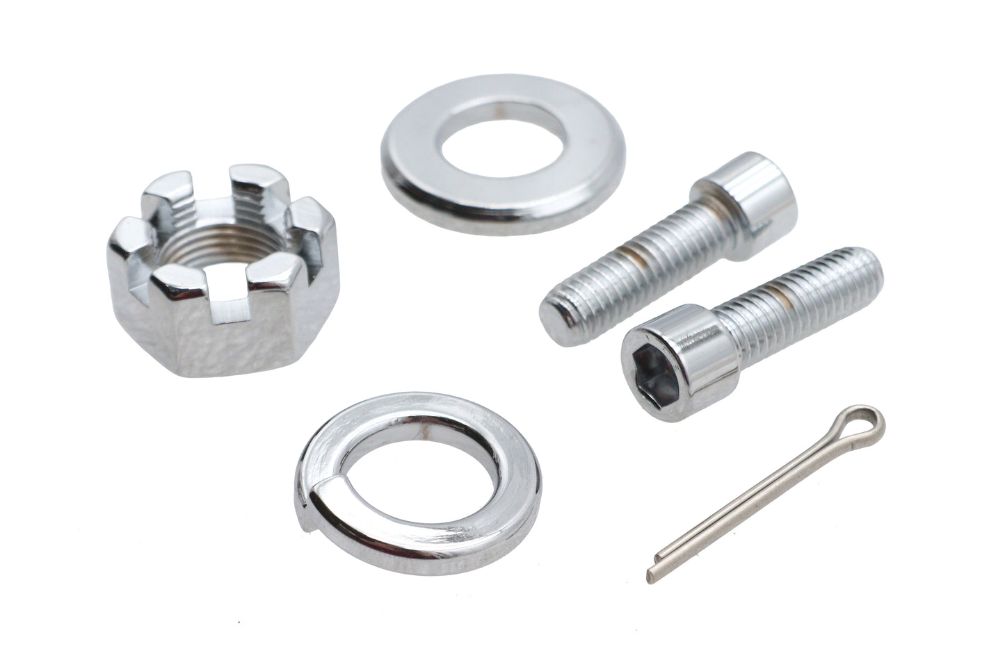 HARLEY Chrom-Hinterachs-Mutter-Kit passend für 0- Custom, Anwendung für Ultima 250 Series Softail Rahmen