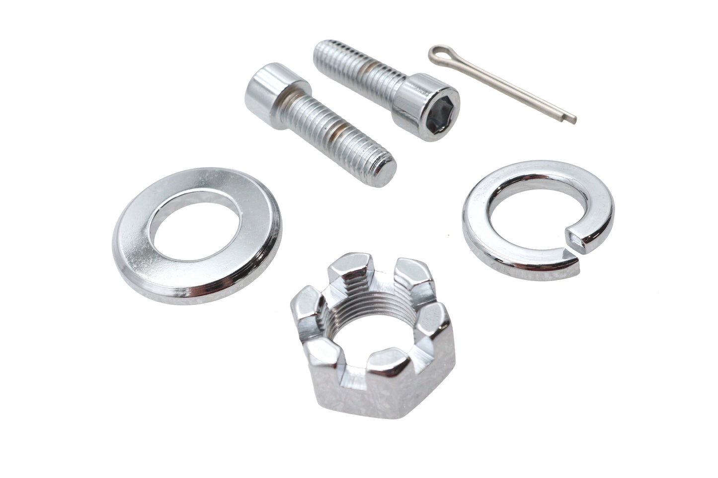 HARLEY Chrom-Hinterachs-Mutter-Kit passend für 0- Custom, Anwendung für Ultima 250 Series Softail Rahmen