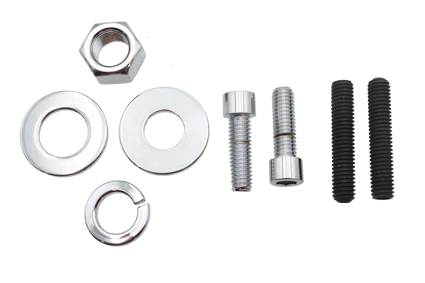 HARLEY Chrom Hinterachs-Mutter Kit Passend für 0- Custom, Anwendung für Ultima 200 Series Softail Rahmen