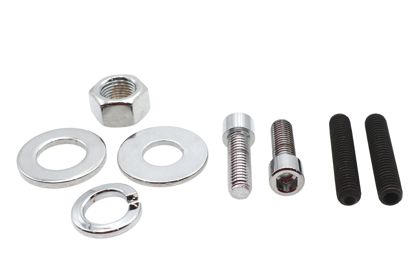 HARLEY Chrom Hinterachs-Mutter Kit Passend für 0- Custom, Anwendung für Ultima 200 Series Softail Rahmen