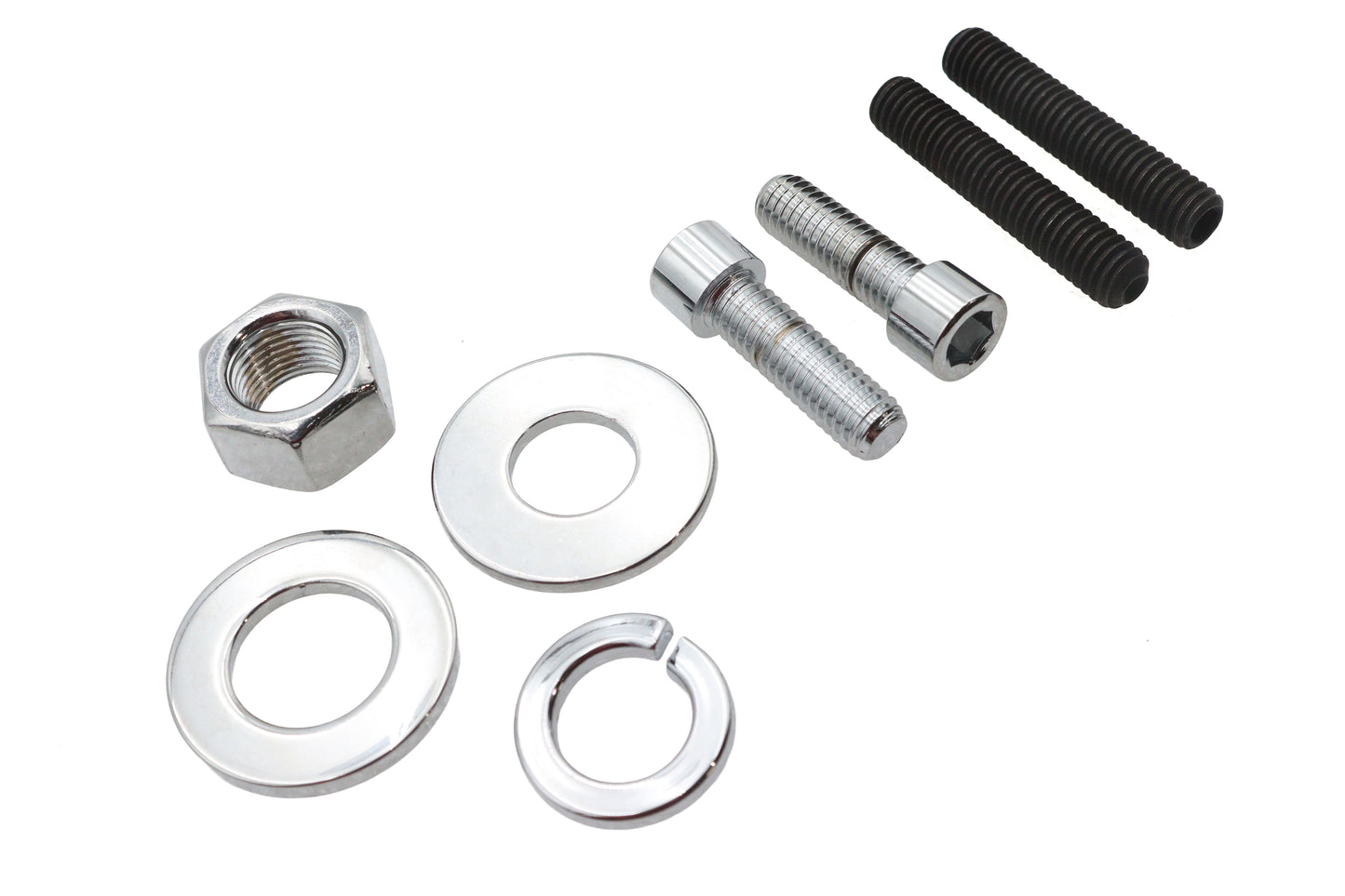 HARLEY Chrom Hinterachs-Mutter Kit Passend für 0- Custom, Anwendung für Ultima 200 Series Softail Rahmen