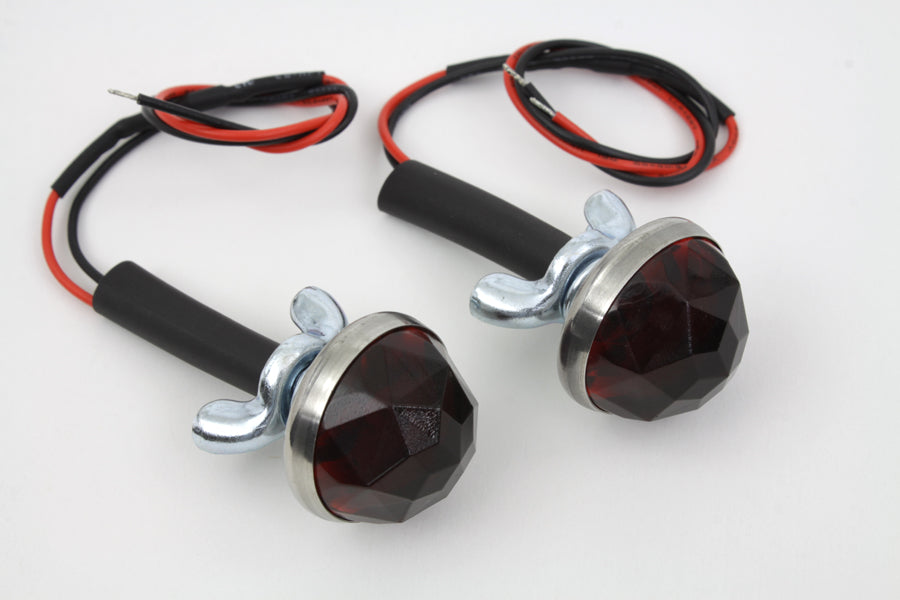 HARLEY Red LED Reflector Set fits 0-  Custom, application