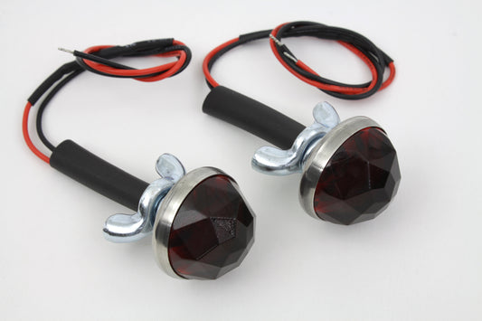 HARLEY Red LED Reflector Set fits 0-  Custom, application