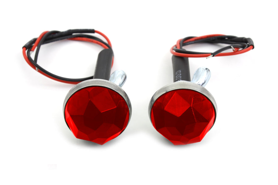HARLEY Red LED Reflector Set fits 0-  Custom, application
