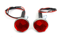 HARLEY Red LED Reflector Set fits 0-  Custom, application