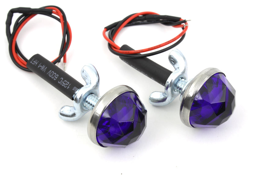 HARLEY Blaue LED-Rückstrahler passend für 0- Custom, Anwendung