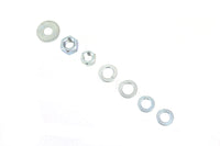 HARLEY Spring Fork Nut and Washer Kit Zicad Plated fits 1941-1948 FL,  1941-1948 EL,