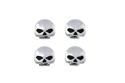 HARLEY Kennzeichenrahmenhalterung Schraubensatz Totenkopf-Stil Passend für 0- Custom, Anwendung zur Montage von Kennzeichen