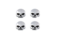 HARLEY Kennzeichenrahmenhalterung Schraubensatz Totenkopf-Stil Passend für 0- Custom, Anwendung zur Montage von Kennzeichen