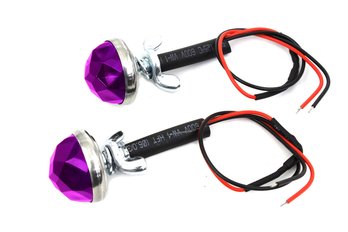 HARLEY Lila LED Reflektor Set Passend für 0-  Custom, Anwendung