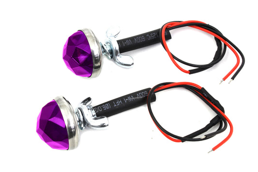 HARLEY Purple LED Reflector Set Fits 0-  Custom, application