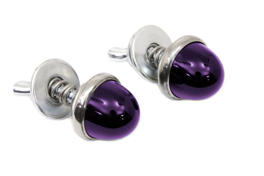 HARLEY License Plate Reflector Set Purple Fits 0-  Custom, application