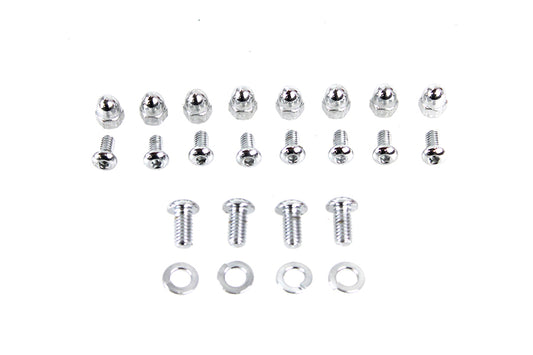 HARLEY Fender Mount Chrome Allen Screw Kit fits 1973-1984 FX,  1973-1984 XL,  1982-1994 FXR,  1982-1994 FXR,