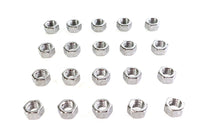 HARLEY Chrom-Sechskantmuttern 3/8 Zoll-16 Passend für 0- Alle, Modelle