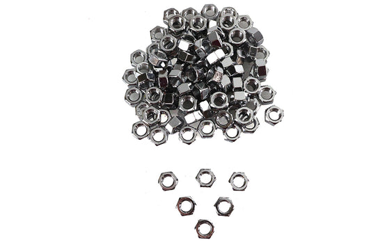 HARLEY Chrom-Sechskantmuttern 7/16 Zoll-20 Passend für 0- Alle, Modelle