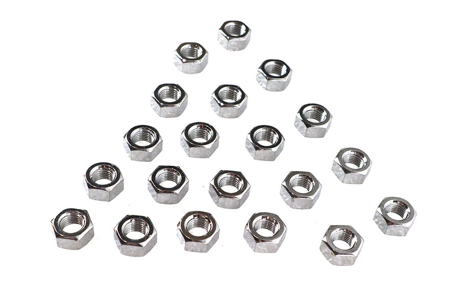 HARLEY Chrom Sechskantmuttern 7/16 Zoll-20 Passend für 0- Alle Modelle