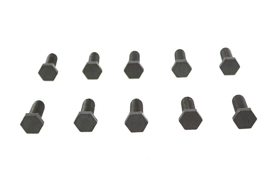 ハーレー ゲイリー バンシン 3/8インチ-16 x 1インチ 六角頭ボルト ブラック 1973-1980 FL用 フロントまたはリア 1973