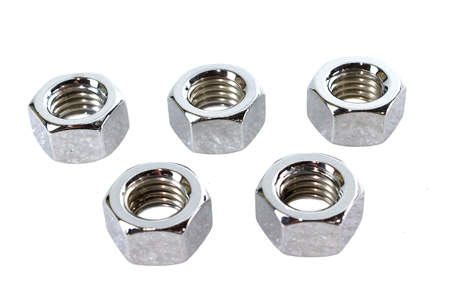 HARLEY Chrome Hex Nuts 5/8 inch-11 Fits 0-  All, Models