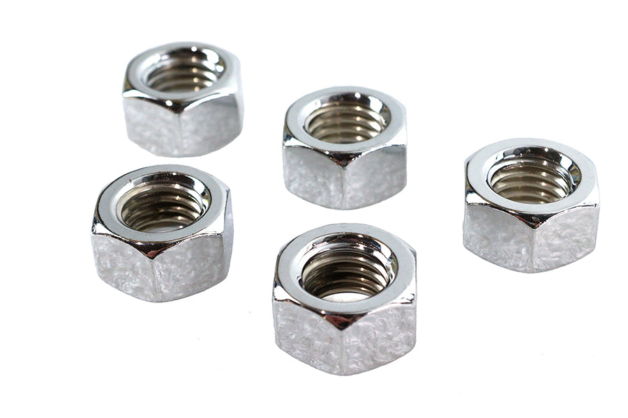 HARLEY Chrome Hex Nuts 5/8 inch-11 Fits 0-  All, Models
