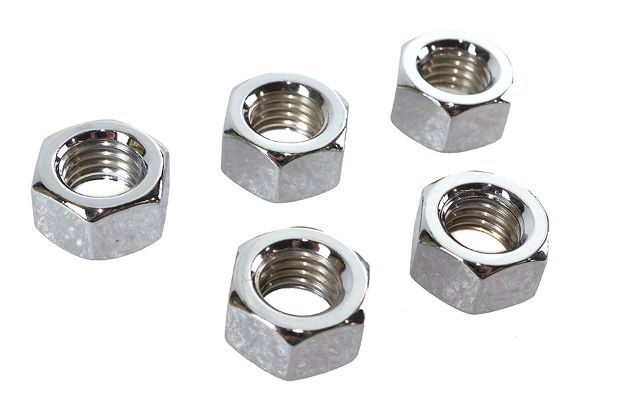 HARLEY Chrome Hex Nuts 5/8 inch-11 Fits 0-  All, Models