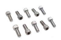 HARLEY Allen Socket Cap Bolt Knurled Chrome 1/4 inch X 5/8 inch Fits 0-  All, Models