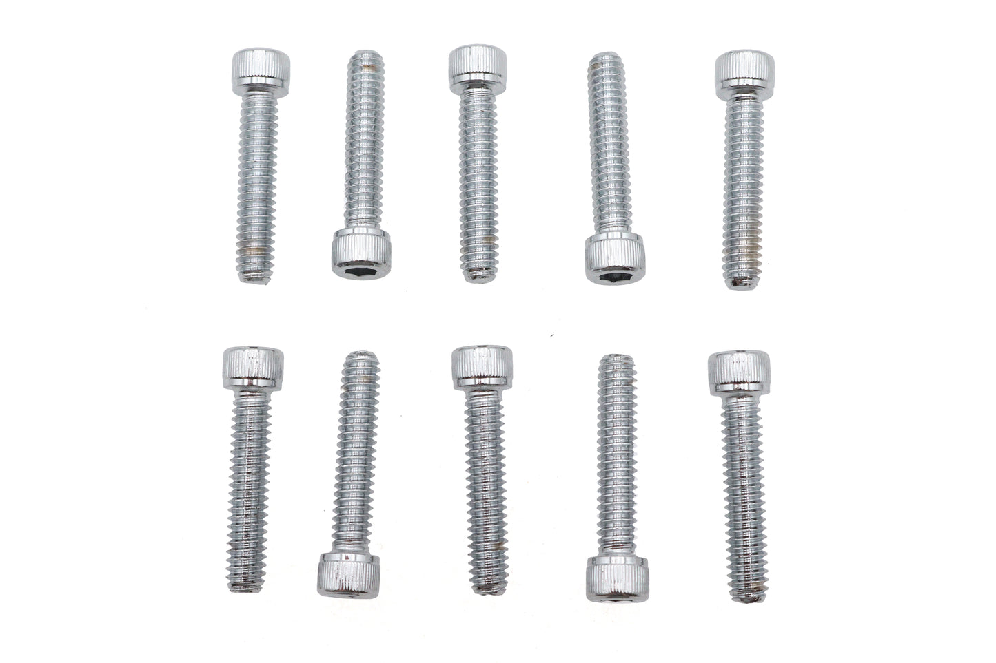 HARLEY Allen Socket Cap Bolt Knurled Chrome 1/4 inch X 1-1/4 inch Fits 0-  All, Models