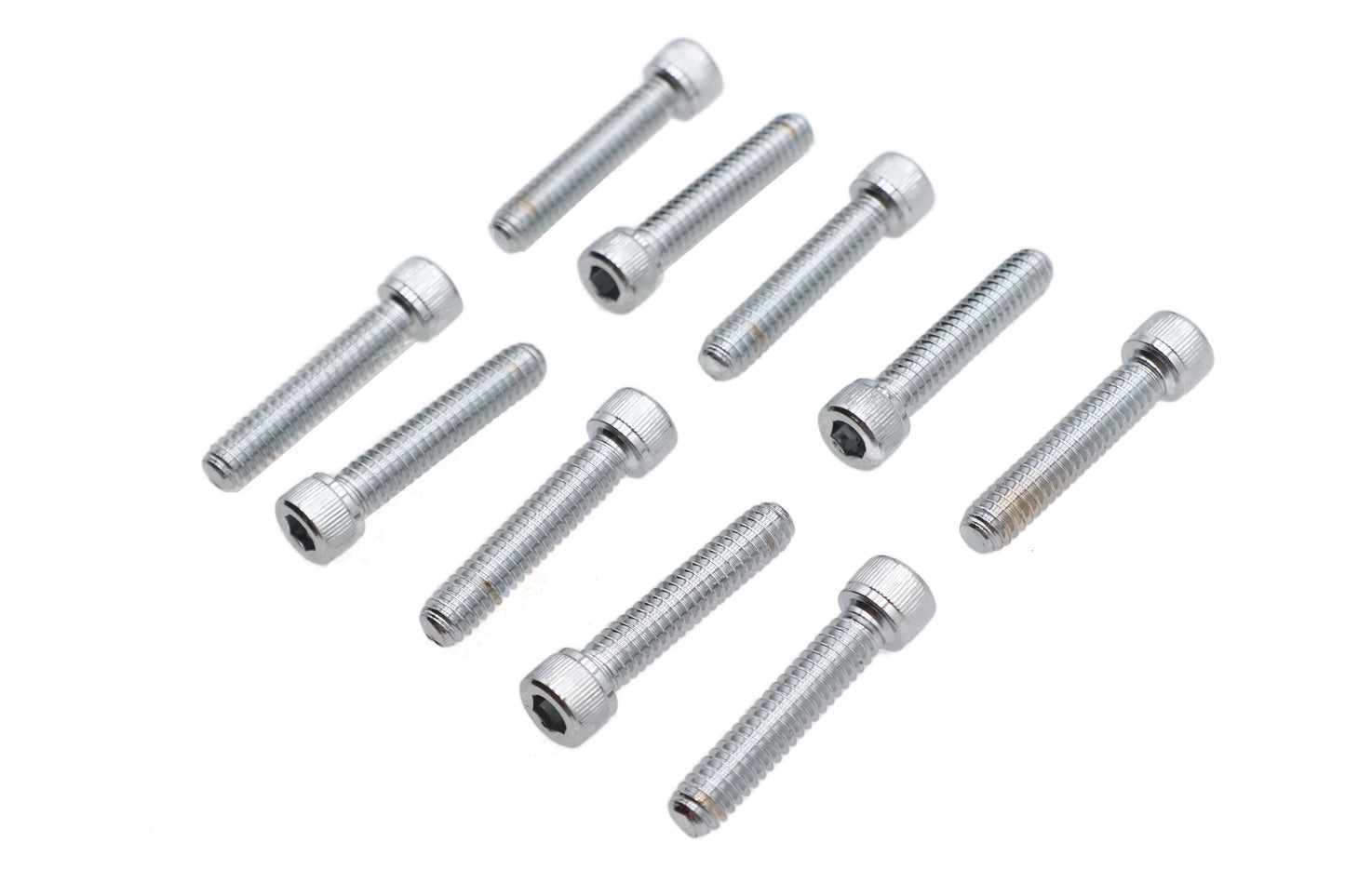 HARLEY Allen Socket Cap Bolt Knurled Chrome 1/4 inch X 1-1/4 inch Fits 0-  All, Models