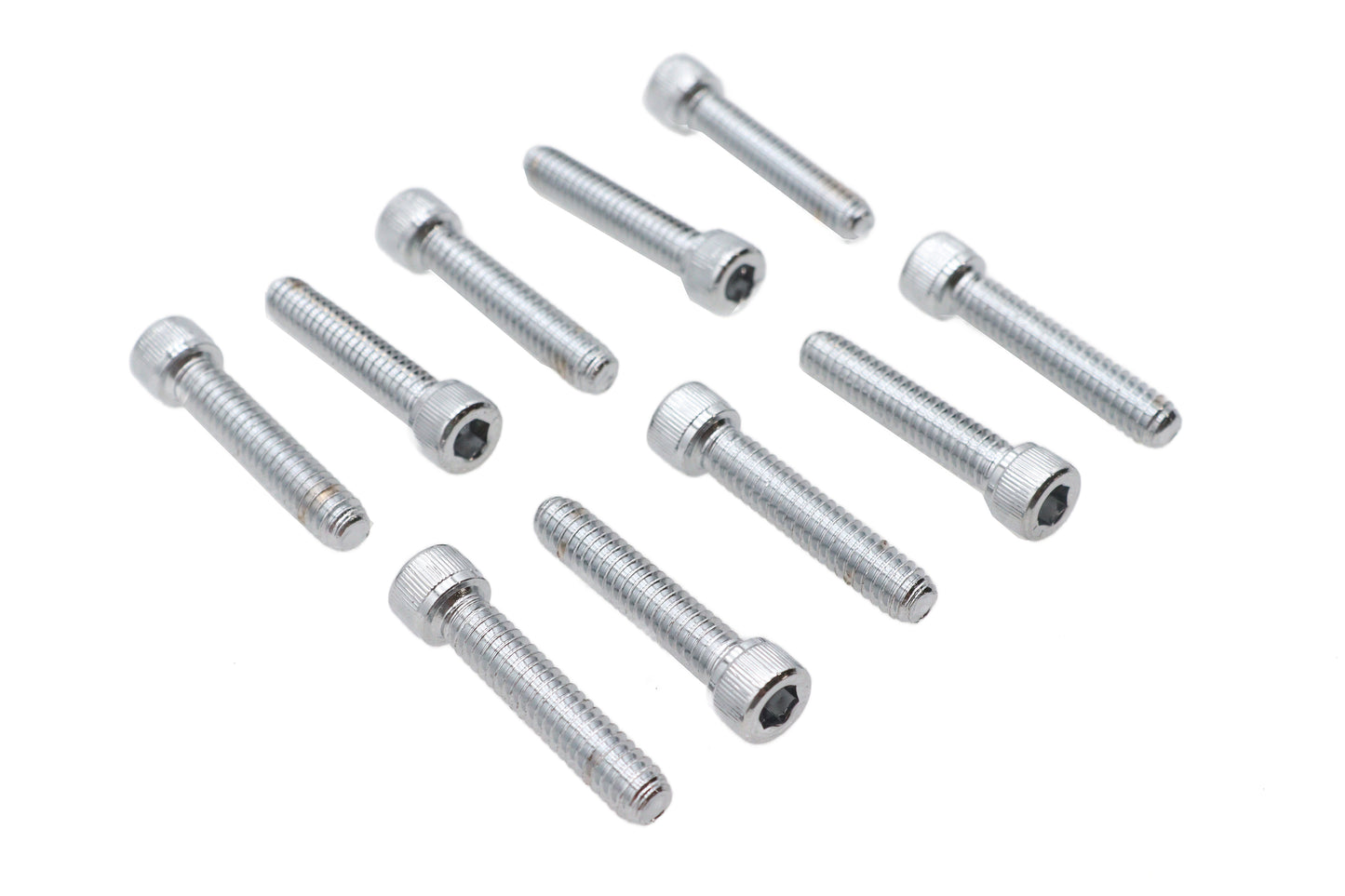 HARLEY Allen Socket Cap Bolt Knurled Chrome 1/4 inch X 1-1/4 inch Fits 0-  All, Models