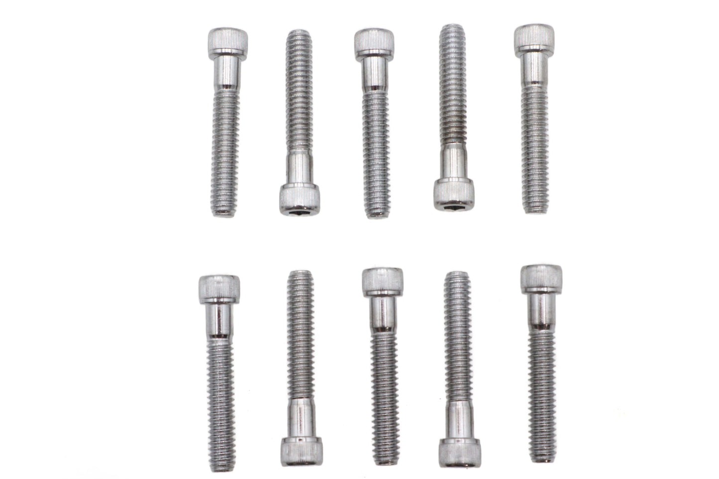 HARLEY Allen Socket Cap Bolt Knurled Chrome 1/4 inch X 1-1/2 inch Fits 0-  All, Models