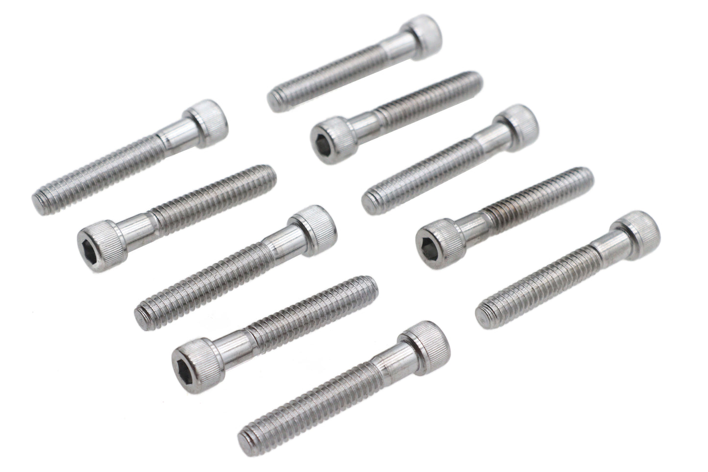 HARLEY Allen Socket Cap Bolt Knurled Chrome 1/4 inch X 1-1/2 inch Fits 0-  All, Models